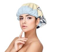 XZDLXJ White Snowy Mountains - Cuffia da notte in raso per adulti, protezione e comfort per capelli, nero, taglia unica