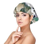 XZDLXJ White Tropical Fish - Cuffia da notte in raso per adulti, protezione e comfort dei capelli, nero, taglia unica