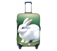 XZDLYY Bunny Bliss, copertura per valigia con cerniera invisibile, per lavoro e viaggio, senza valigia, Bianco, X-Large