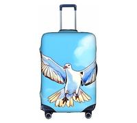 XZDLYY Copertura per valigia con gabbiani in volo con cerniera invisibile, per lavoro e viaggi, senza valigia, bianco, X-Large