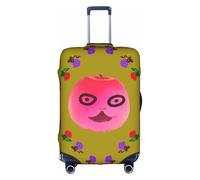 XZDLYY Funny Face Peach - Copertura per valigia con cerniera invisibile, per lavoro e viaggio, senza valigia, bianco, Medium