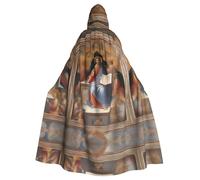 XZDLYY Mantello con cappuccio Divine Frescoes per adulti, per cosplay, feste in maschera e feste a tema, comodo, resistente ed elegante