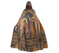 XZDLYY Mantello con cappuccio Divine Frescoes per adulti, per cosplay, feste in maschera e feste a tema, comodo, resistente ed elegante