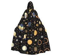 XZDLYY Mantello con cappuccio per adulti, motivo: pianeta al buio, per cosplay, feste in maschera e feste a tema, comodo, resistente ed elegante
