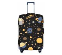 XZDLYY Planet in the Dark - Copertura per valigia, con cerniera invisibile, per lavoro e viaggi, senza valigia, Bianco, Medium
