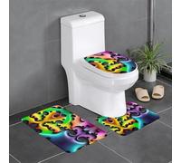 XZDLYY Set di 3 tappeti da bagno a forma di puzzle, antiscivolo, assorbenti, spessi, comodi, per casa, spa e hotel