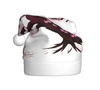 XZDPY Cappello di Natale per adulti, con fiori di ciliegio, accessorio per feste in maschera, per eventi di Babbo Natale