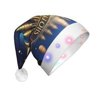 XZDPY Cosmic Wonders - Cappello decorativo con luci natalizie, per adulti, per feste e festival