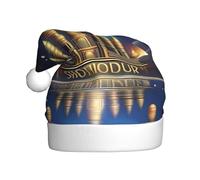 XZDPY Cosmic Wonders - Cappello natalizio per adulti, accessorio per feste in maschera, copricapo per eventi di Babbo Natale