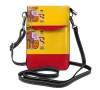 XZDZWK Borsa a tracolla leggera antifurto con bandiera spagnola, piccola, resistente all'usura, portatile e pratica per viaggi e uso quotidiano