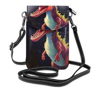 XZDZWK Borsa a tracolla leggera antifurto con dinosauro dalla bocca grande, piccola resistente all'usura, portatile e pratica per viaggi e uso quotidiano