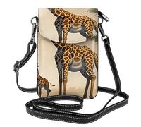 XZDZWK Borsa a tracolla leggera con giraffa per mamma e bambino, piccola e resistente all'usura, portatile e pratica, per viaggi e uso quotidiano