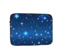 XZDZWK Borsa per computer portatile con motivo a stelle blu, comoda, antiurto, elegante, per viaggi d'affari, lavoro e ufficio, Nero , 10 inch