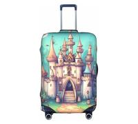 XZDZWK Classical Castle - Copertura per valigia, antigraffio e antipolvere, con design personalizzato, per viaggi, lavoro e uso all'aperto, bianco, XL
