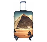 XZDZWK Dreaming of The Pyramids of Khufu - Copertura per valigia, antigraffio e antipolvere, con design personalizzato, per viaggi, lavoro e uso all'aperto, bianco, S