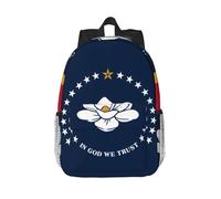 XZDZWK Elegante e versatile borsa con bandiera dello stato del Mississippi da 38 cm, con tracolla regolabile, per scuola quotidiana, ufficio e viaggi nel fine settimana