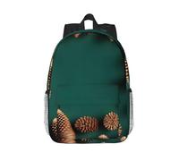 XZDZWK Elegante e versatile borsa con bordo a cono di pino da 38 cm, con tracolla regolabile, per scuola, ufficio quotidiano e viaggi nel fine settimana