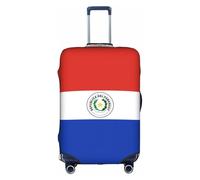 XZDZWK Flag of Paraguay - Copertura per valigia, antigraffio e antipolvere, con design personalizzato, per viaggi, lavoro e uso all'aperto, bianco, XL