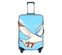 XZDZWK Flying Seagulls - Copertura per valigia, antigraffio e antipolvere, con design personalizzato, per viaggi, lavoro e uso all'aperto, bianco, S