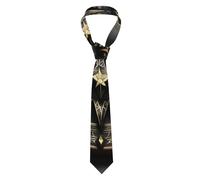 XZDZWK Magico Design Norreno Rune Bussola Uomo Button Down Cravatta Confortevole Delicato sulla Pelle No Fading Adatto Per Presentazioni di Lavoro
