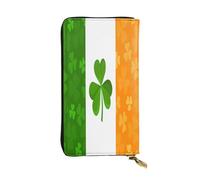 XZDZWK Portafoglio portatile con bandiera irlandese di grande capacità, materiale morbido, design multifunzionale, anti-perdita, protezione della privacy