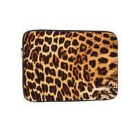 XZDZWK Righe su leopardi Borsa per laptop Comoda antiurto Stampa elegante per viaggi d'affari, lavoro e ufficio, Nero , 17 inch