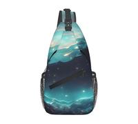 XZDZWK Science Fiction Stars - Borsa messenger casual da uomo, grande capacità, resistente, adatta per viaggi, lavoro, pendolarismo e attività all'aperto
