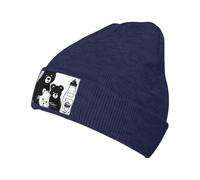 XZDZWK Simpatico berretto lavorato a maglia con orsetto a forma di bottiglia di latte, comodo e delicato sulla pelle, adatto per sport all'aria aperta, blu navy, Taglia unica