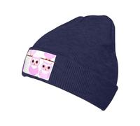 XZDZWK Simpatico cappello lavorato a maglia a forma di gufo, nero comodo e delicato sulla pelle, adatto per sport all'aria aperta e viaggi, blu navy, Taglia unica