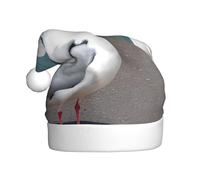 XZDZWK Simpatico cappello natalizio in peluche a forma di gabbiano, comodo e versatile, adatto per attività di Capodanno