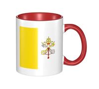 XZDZWK Tazza classica con bandiera del Vaticano, elegante, durevole e resistente allo sbiadimento, adatta per casa, ufficio e ristorante