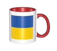 XZDZWK Tazza classica con bandiera dell'Ucraina, elegante, durevole e resistente allo sbiadimento, adatta per casa, ufficio e ristorante