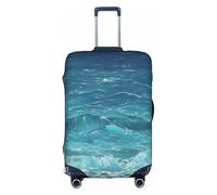 XZDZWK The Deep Blue Sea Valigia Cover antigraffio e antipolvere con design personalizzato per viaggi d'affari e uso all'aperto, bianco, XL