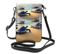 XZDZWK Turtles on the beach - Borsa a tracolla leggera antifurto piccola resistente all'usura, portatile e pratica per viaggi e uso quotidiano