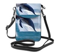 XZDZWK Whales at sea Borsa a tracolla leggera antifurto piccola resistente all'usura portatile e pratica per viaggi e uso quotidiano