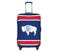 XZDZWK Wyoming - Coprivaligie con bandiera dello Stato del Wyoming, antigraffio e antipolvere, con design personalizzato, per viaggi d'affari e uso all'aperto, bianco, M