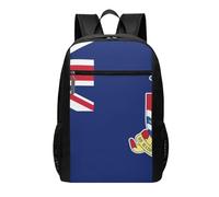 XZDZWK Zaino leggero con bandiera delle Isole Cayman da 43 cm, con spallacci regolabili, per lavoro, scuola e attività all'aperto