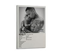xze Poster artistico da parete su tela, motivo Chris Brown, stampa decorativa per stanza, poster decorativo 30 x 45 cm, con cornice