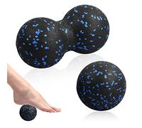 Xzeemo Pallina Massaggio Set, 1 x Peanut Massage Ball e 1 x Sfera Singola, Palline Fitness Trigger Poin, Sfera Massaggiante, per Massaggio Fascia, Rilassamento Muscolare, Accupoint Massaggi