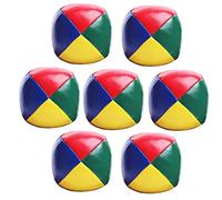XZEIT 7 Pezzi Set di Palline da Giocoliere Morbide, Giochi con La Palla da Lancio per Pagliaccio da Circo, Palline da Giocoliere Colorate per Adulti, Bambini, Principianti, Giocattoli A