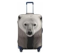 Xzeit Copertura per bagagli da viaggio Protezione per valigia Polar Bear elastica lavabile elasticizzata protezione antigraffio per valigie da viaggio adatta per bagagli da 45-81 cm, Nero , x-large