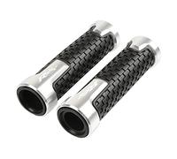 XZGFZHY Manopole per Moto Manopole in Alluminio CNC Manubrio Accessori per Impugnature in Gomma Antiscivolo per Yama&ha R6S Canada R6S Europa R6S Versione USA Parti della Maniglia(Argento)