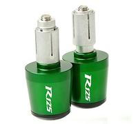 XZGFZHY Moto Manubrio estremità Manubrio in Alluminio Manopole Caps 7/8 "22mm Spina Bilanciata per Yama&ha YZFR125 YZF R125 YZF-R125 Tutti Gli Anni Parti della Maniglia(Verde)