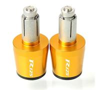 XZGFZHY Moto Manubrio estremità Manubrio in Alluminio Manopole Caps 7/8 "22mm Spina Bilanciata per Yama&ha YZFR125 YZF R125 YZF-R125 Tutti Gli Anni Parti della Maniglia(Oro)