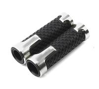 XZGFZHY per Hon&da Hor&Net 250 CB599 CB600F CB919 CB900F Moto CNC Antiscivolo Impugnature Maniglia Bar Grip Mano Manopole in Gomma 7/8 ''22 MM Parti della Maniglia(Argento)