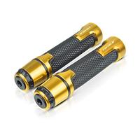 XZGFZHY per K&awasaki J300 J 300 2014-2018 2019 Manopole del Manubrio del Motociclo 7/8 "22mm Anti Skid Manopole in Gomma Caps Spine Manubrio estremità di Alluminio di CNC Parti della Maniglia(Oro)