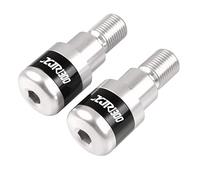 XZGFZHY per Yama&ha XJR1300 XJR 1300 1995-2016 estremità del Manubrio del Motociclo Tappi Terminali del Manubrio in Alluminio Manopole Tappo Bilanciato con A Parti della Maniglia(Argento)