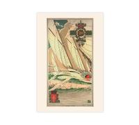 XZGTHYTYUY Poster da viaggio in Italia, decorazione artistica da parete con nautica, Yacht Club Adriaco Trieste, stampa artistica da parete, per soggiorno e camera da letto, 50 x 75 cm