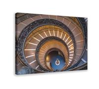 XZGTHYTYUY Poster su tela, Museo Vaticano, scala a chiocciola, Italia, 20 x 30 cm