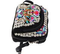 XzhixiangKing Borse a tracolla ricamate in stile etnico vintage, borsa da donna, borsa a tracolla ricamata con design floreale, 1, L